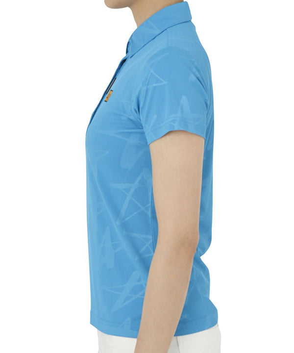 LOUDMOUTH ( ラウドマウス ) レディース 半袖ポロシャツ シューティングスター柄エンボス 吸汗速乾 UV 762651LOUDMOUTH ( ラウドマウス ) レディース 半袖ポロシャツ シューティングスター柄エンボス 吸汗速乾 UV 762651