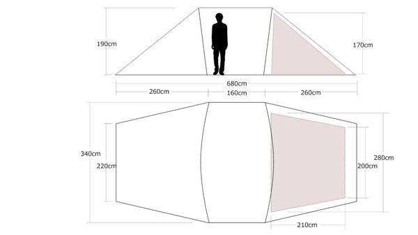 M.W.M(エムダブリューエム) READY Tent -Airvan-