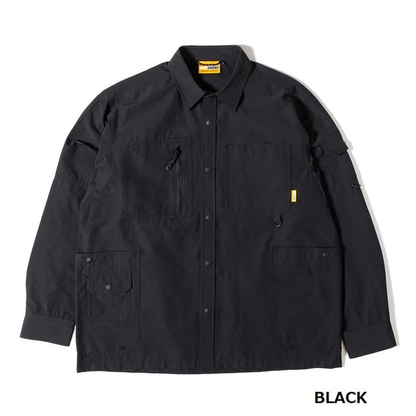 【 SALE 】GRIP SWANY ( グリップスワニー ) 【 GSMSH0016 】 GEAR POCKET SHIRT | シャツ | 長袖シャツ | アウトドア | レジャー | キャンプ | コットン | ナイロン | 綿 | ポケット | 大容量 | ぐりっぷすわにー