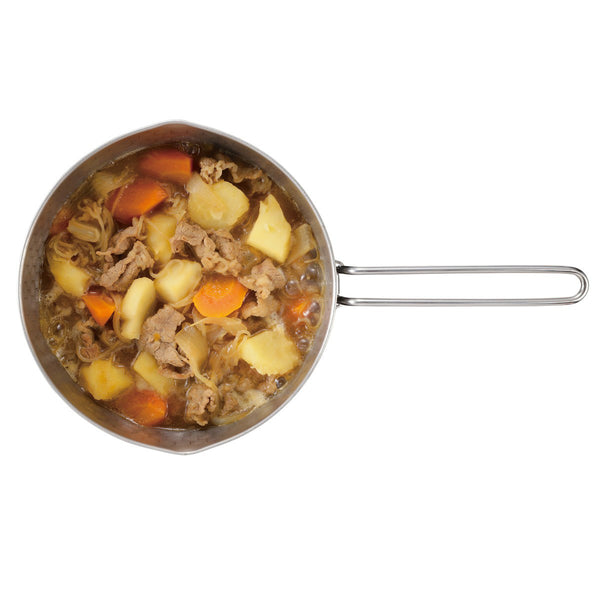 CAPTAIN STAG ( キャプテンスタッグ ) キャンピング 雪平鍋 18cm | 15cm | 鍋 | 片手鍋 | 取っ手が取り外し | コンパクト | キャンプ | アウトドア | 料理 | 調理器具 | 丈夫 | ステンレス | 両口設計 | UH-4210 | UH-4209 | キャプスタ