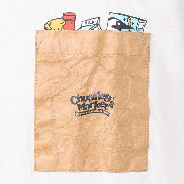【 SALE 】CHUMS ( チャムス ) チャムリーズマーケットポケットTシャツ | トップス | Tシャツ | 半袖 | シャツ | バックプリント | プリントT | コットン | CH01-2517 | オシャレ | お出かけ | 夏服
