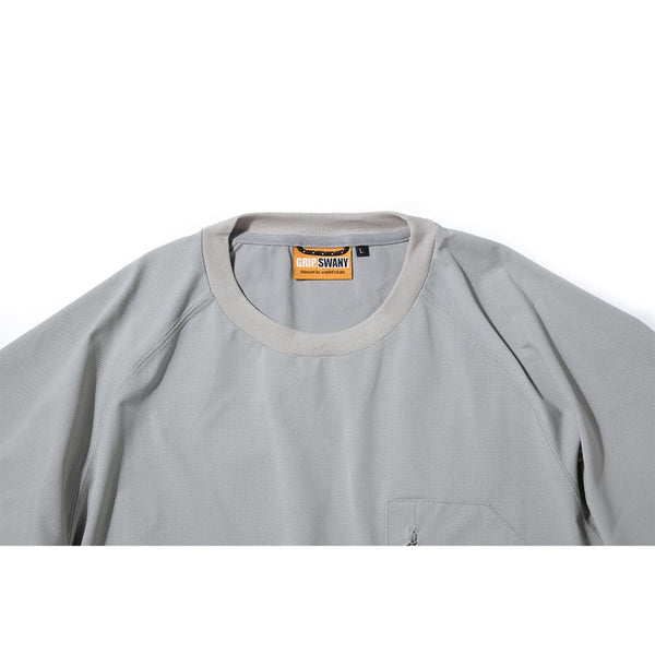 【 SALE 】GRIP SWANY ( グリップスワニ- ) 【 GSMCT0005 】 GS AIRFLOW TEE | シャツ | 半袖シャツ | 半袖 | アウトドア | キャンプ | シンプル | Tシャツ | 速乾 | 伸縮 | ドローコード | ポケット | ぐりっぷすわにー | 夏服
