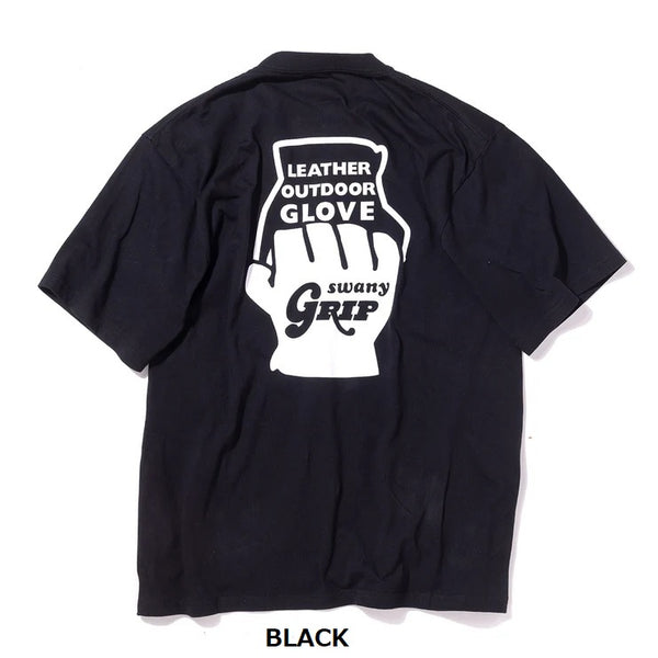 【 SALE 】GRIP SWANY ( グリップスワニー ) 【 GSMCT0010 】 GLOVE LOGO TEE | シャツ | 半袖シャツ | 半袖Tシャツ | Tシャツ | 夏服 | バックプリント | プリント | シンプル | ロゴ | ぐりっぷすわにー | トップス | アパレル