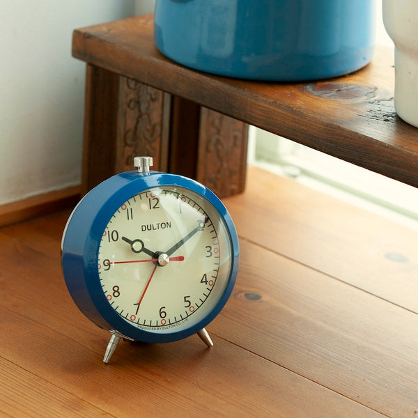 DULTON ( ダルトン ) アラーム クロック | 時計 | 置時計 | 可愛い | シンプル | 足付き | 無音に近い | ベル | 古典的 | オシャレ | インテリア | アラーム | 目覚まし時計 | 100-053Q | だるとん