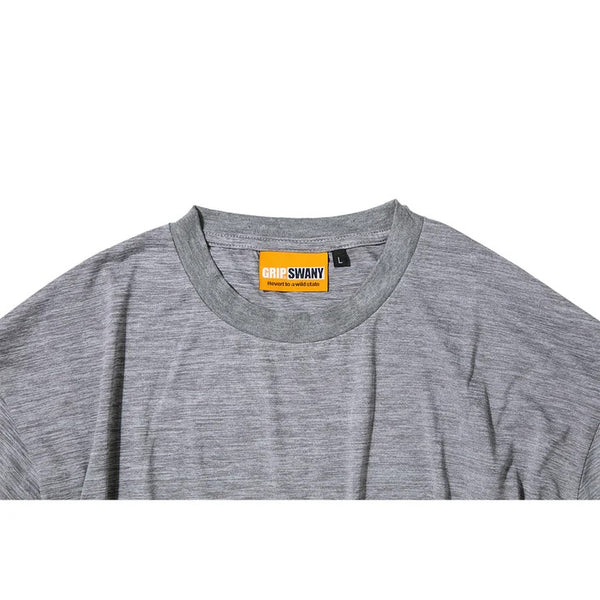 【 SALE 】GRIP SWANY ( グリップスワニー ) 【 GSMCT0014 】 BOX LOGO DRY S/S TEE | シャツ | Tシャツ | 半袖 | 半袖Tシャツ | 半袖シャツ | シンプル | UVカット | 速乾 | バックプリント | ランニング | キャンプ | ジム | 使いやすい | アウトドア | レジャー | ぐりっぷすわにー