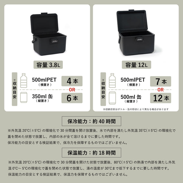 POST GENERAL ( ポストジェネラル ) THE ICE ERA HARD-SHELL COOLER 3.8L / アイスエラ ハードシェルクーラー 3.8L 982470005 | クーラーボックス | ソロキャンプ | キャンプ | アウトドア | シンプル | かっこいい | ピクニック | お弁当 | 部活 | クラブ活動