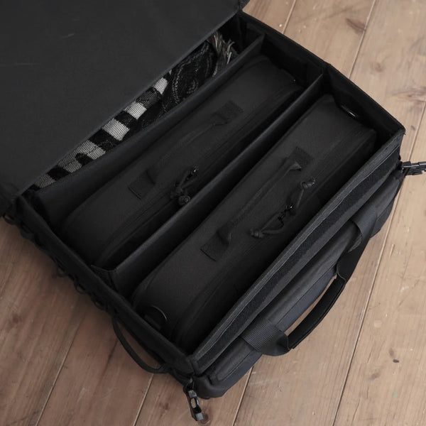 5050WORKSHOP ( フィフティフィフティワークショップ ) FOLDING BOXBAG 30L / 60L | 収納ケース | 積み重ね | 折りたたみ | ブラック | シンプル | アウトドア | レジャー | キャンプ | 整理 | 小物整理 | 車内 | 便利 | 防水 | 仕切り | 幅調整