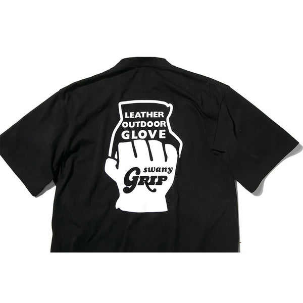 【 SALE 】GRIP SWANY ( グリップスワニー ) 【 GSMCT0010 】 GLOVE LOGO TEE | シャツ | 半袖シャツ | 半袖Tシャツ | Tシャツ | 夏服 | バックプリント | プリント | シンプル | ロゴ | ぐりっぷすわにー | トップス | アパレル