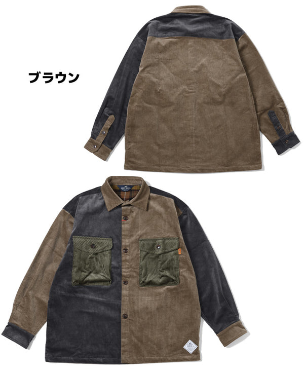 KRIFF MAYER(クリフメイヤー)マルチコーデュロイシャツ MENS アウトドア カジュアル 2315107