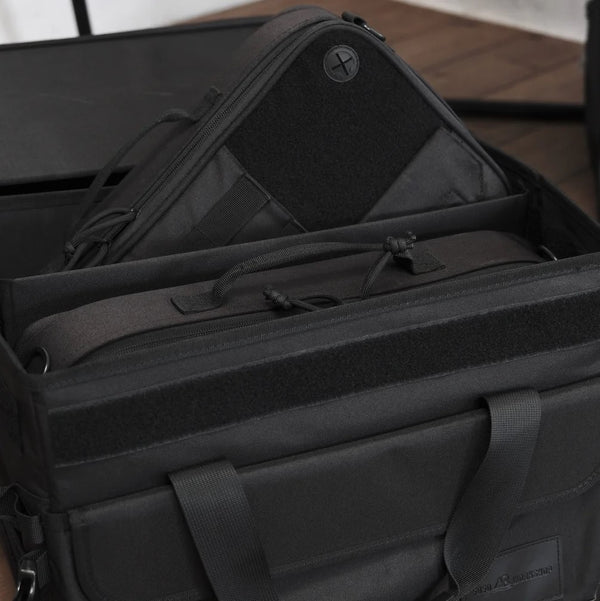 5050WORKSHOP ( フィフティフィフティワークショップ ) FOLDING BOXBAG 30L / 60L | 収納ケース | 積み重ね | 折りたたみ | ブラック | シンプル | アウトドア | レジャー | キャンプ | 整理 | 小物整理 | 車内 | 便利 | 防水 | 仕切り | 幅調整