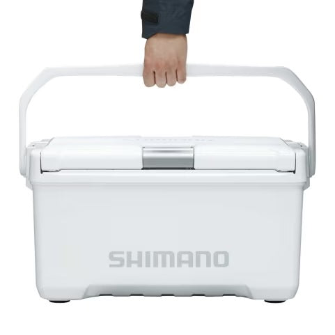 SHIMANO ( シマノ ) ユニフリーズ 20L | LT | クーラー | クーラーボックス | 保冷 | キャンプ | 釣り | アウトドア | レジャー | 水抜き | 内寸45cm | 定番 | Wライムグリーン | ロゴ | シンプル | 座れる | 両面開き | ハードクーラー