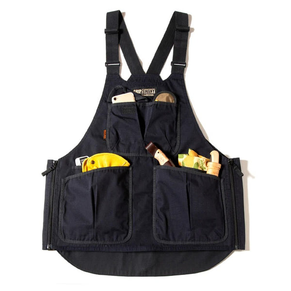 GRIP SWANY ( グリップスワニー ) 【 GSV-04V2 】 FIREPROOF APRON VEST | ベスト | アウトドア | キャンプ | 釣り | レジャー | ウェア | トップス | 収納 | ポケット | エプロン | 2way | ぐりっぷすわにー