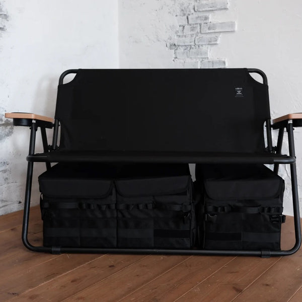 5050WORKSHOP ( フィフティフィフティワークショップ ) FOLDING BOXBAG 30L / 60L | 収納ケース | 積み重ね | 折りたたみ | ブラック | シンプル | アウトドア | レジャー | キャンプ | 整理 | 小物整理 | 車内 | 便利 | 防水 | 仕切り | 幅調整