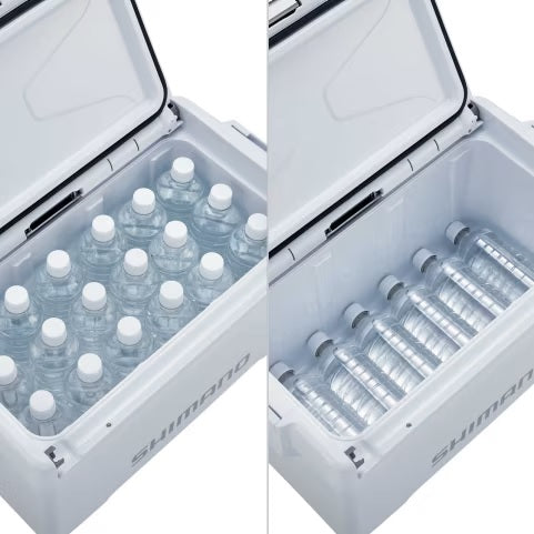 SHIMANO ( シマノ ) ユニフリーズ 20L | LT | クーラー | クーラーボックス | 保冷 | キャンプ | 釣り | アウトドア | レジャー | 水抜き | 内寸45cm | 定番 | Wライムグリーン | ロゴ | シンプル | 座れる | 両面開き | ハードクーラー