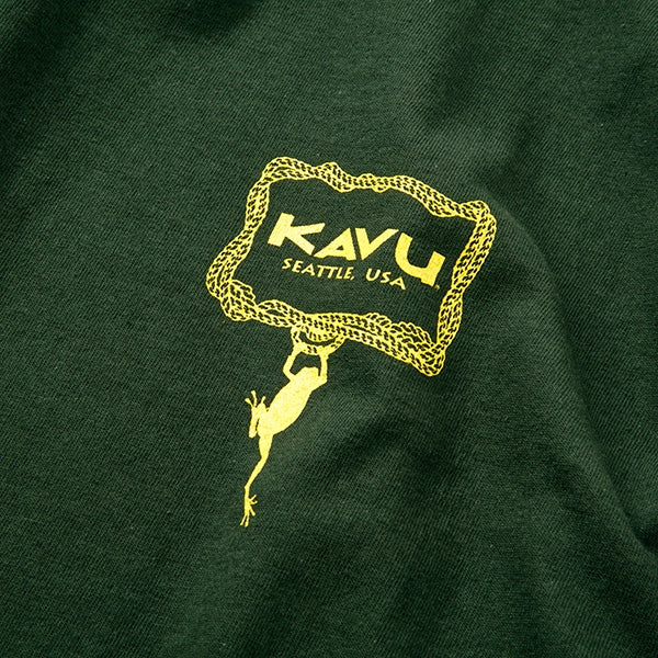 KAVU(カブー)フロッグ Tシャツ   フォレスト 198218600