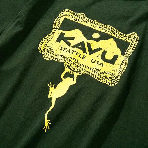 KAVU(カブー)フロッグ Tシャツ   フォレスト 198218600