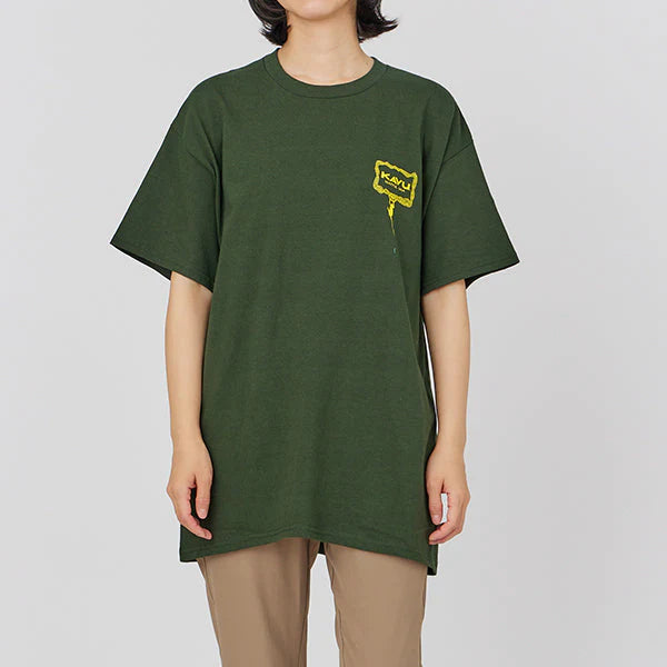KAVU(カブー)フロッグ Tシャツ   フォレスト 198218600