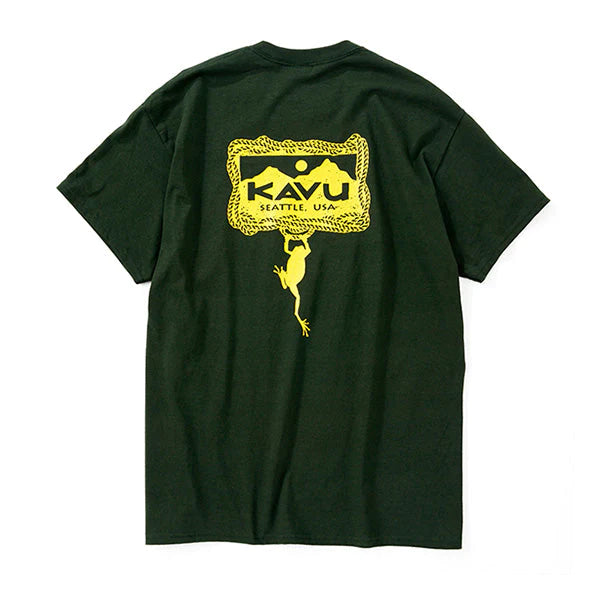KAVU(カブー)フロッグ Tシャツ   フォレスト 198218600