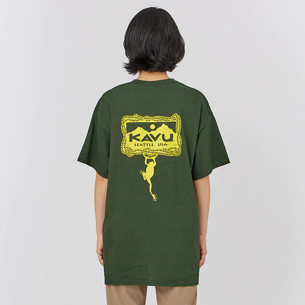 KAVU(カブー)フロッグ Tシャツ   フォレスト 198218600