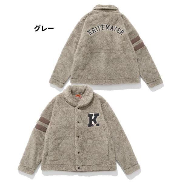 KRIFF MAYER ( クリフメイヤー ) シャギーボアレタードジャケット | MENS | 2514401 | メンズ | ジャケット | ウェア | ふわふわ | 起毛 | 冬 | 防寒 | アウター | ユニセックス | くりふめいやー