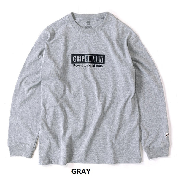 GRIP SWANY ( グリップスワニー ) 【 GSC-87 】 GS LOGO L/S TEE Tシャツ | 長袖 | 長袖シャツ | アウトドア | キャンプ | プリント | プリントT | 秋服 | 冬服 | 綿100%