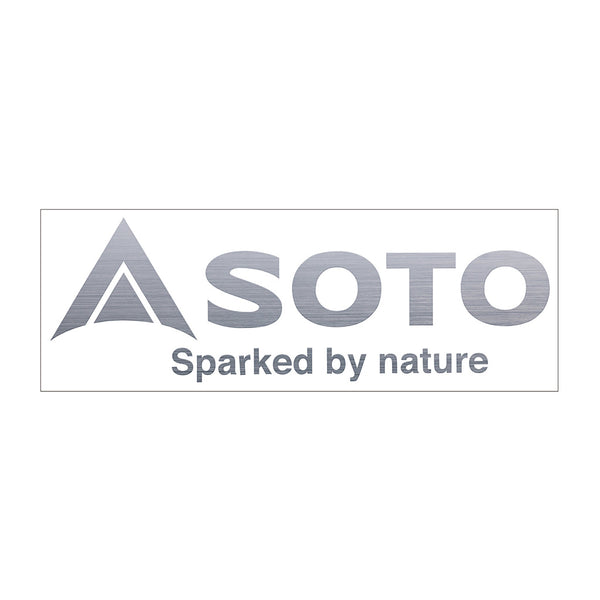 SOTO ( ソト ) SOTOステッカー ヘアライン | ステッカー | ST-SMHL | 耐久性 | ロゴ | カッティングステッカー | そと | ハードボックス | キャリーケース | 車 | 貼る