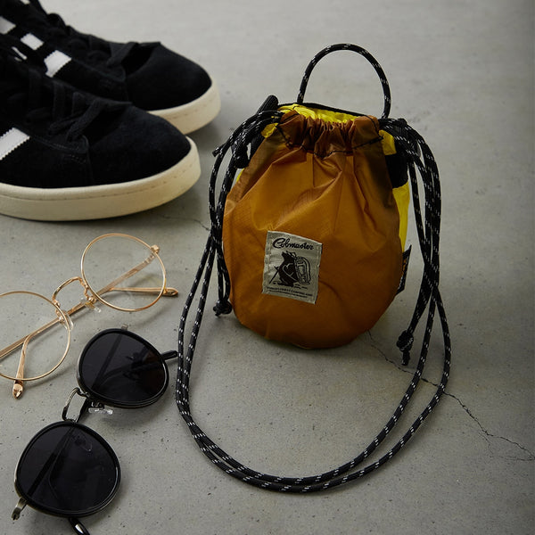 COBMASTER ( コブマスター ) COB CORDURA RIP KINCHAKU POUCH S | ポーチ | アウトドア | キャンプ | カラフル | 可愛い | オシャレ | 18422500 | バイカラー | ショルダーバッグ | 巾着 | 防水 | ユニセックス | マチあり | お散歩 | お出かけ