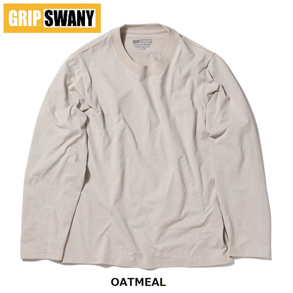 【 SALE 】GRIP SWANY ( グリップスワニー ) 【 GSWCT0042 】 W`S EMBROIDERY L/S TEE | シャツ | 長袖シャツ | 長袖Tシャツ | 速乾 | シンプル | ポリエステル100% | トップス | アウトドア | キャンプ | オシャレ | アパレル | ぐりっぷすわにー | レディース | ウィメンズ