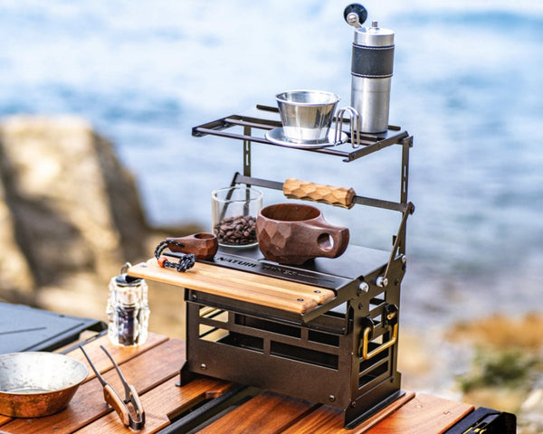 NATURE TONES ( ネイチャートーンズ ) THE DRIPPER BOX ドリッパーボックス | アウトドア | キャンプ | かっこいい | 洗練 | 収納ボックス | ソロキャンプ | ドリッパースタンド | DB-BR | ラック | スタンド