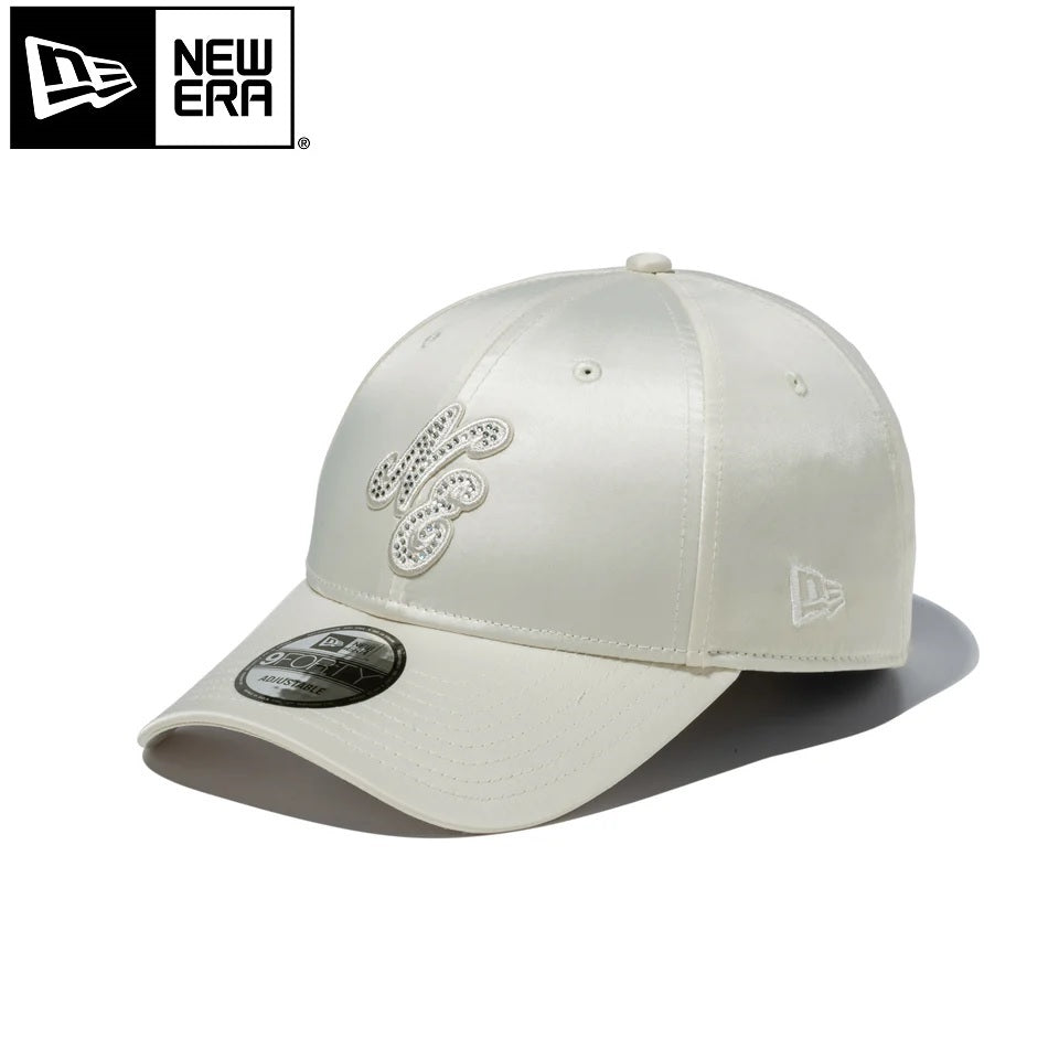 ニューエラ　9FORTYラインストーン クラシックロゴ ホワイト NEW ERA ( ニューエラ ) 9FORTY White Day Rhinestone ラインストーン