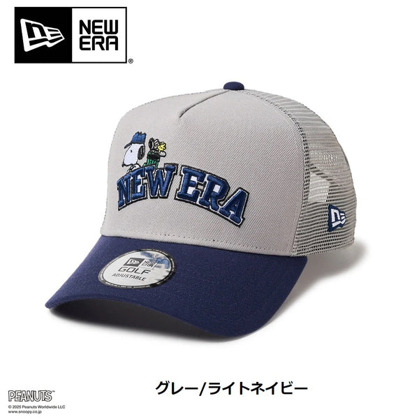 NEW ERA ( ニューエラ ) 9FORTY A-Frame トラッカー PEANUTS ピーナッツ アーチロゴ ゴルフ | 帽子 | キャップ | ユニセックス | サイズ調整 | キャップ | 日よけ | スヌーピー | スナップバック | メッシュ | ポリエステル | にゅーえら | 14432173 | 14432172
