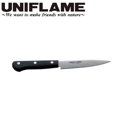 UNIFLAME ( ユニフレーム ) ギザ刃 ペティ | アウトドア | キャンプ | ナイフ | 調理 | 包丁 | 持ち運び | シース付 | 切れ味 | 661819 | キッチンナイフ | ゆにふれーむ