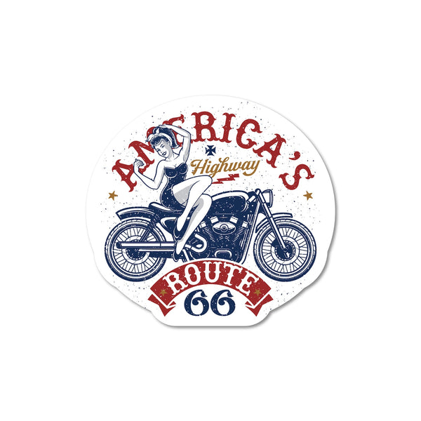 STICKER PACK ( ステッカーパック ) ルート66 アメリカハイウェイ | ステッカー | アウトドア | キャンプ | 車 | 冷蔵庫 | ハードケース | キャリーケース | 収納ケース | すてっかーぱっく | SPS15704