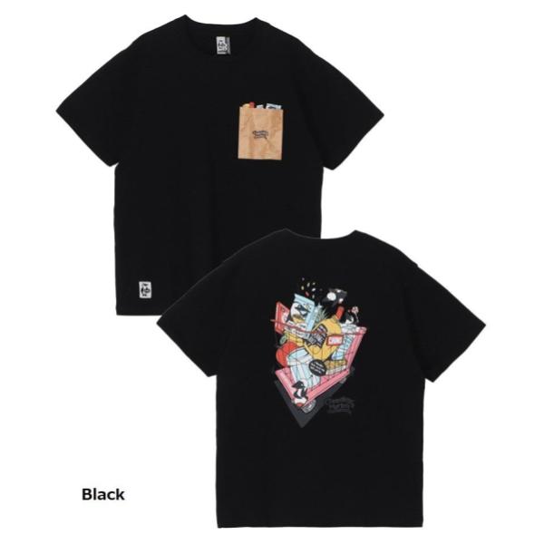 【 SALE 】CHUMS ( チャムス ) チャムリーズマーケットポケットTシャツ | トップス | Tシャツ | 半袖 | シャツ | バックプリント | プリントT | コットン | CH01-2517 | オシャレ | お出かけ | 夏服