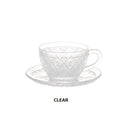 DULTON ( ダルトン ) GLASS CUP & SAUCER "FIORE" ガラス カップ & ソーサー " フィオーレ " レトロ | ホームパーティー | レトロ | 可愛い | プレゼント | A615-818 | だるとん