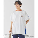 KRIFF MAYER ( クリフメイヤー ) スヌーピードルマンチュニック | LADYS | W2457829 | レディース | チュニック | トップス | 半袖 | スヌーピー | コラボ | 接触冷感 | プリントTシャツ | Tシャツ | 夏服 | くりふめいやー