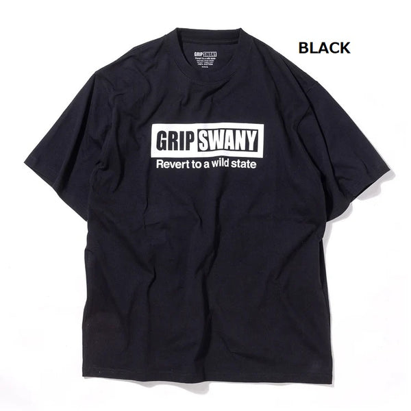 【 SALE 】GRIP SWANY ( グリップスワニー ) 【 GSMCT0009 】 BOX LOGO TEE | シャツ | 半袖 | 半袖シャツ | Tシャツ | ロゴ | シンプル | ショートスリーブTシャツ | プリントT | 夏服 | カジュアル | ぐりっぷすわにー
