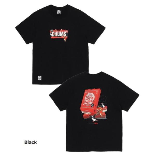 【 SALE 】CHUMS ( チャムス ) チャムスピザボックスTシャツ | トップス | Tシャツ | シャツ | 半袖 | ウェア | 夏服 | CH01-2518 | グラフィックTシャツ | コットン | レトロ風 | オシャレ | バックプリント