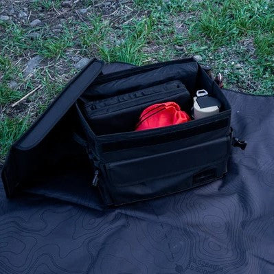 5050WORKSHOP ( フィフティフィフティワークショップ ) FOLDING BOXBAG 30L / 60L | 収納ケース | 積み重ね | 折りたたみ | ブラック | シンプル | アウトドア | レジャー | キャンプ | 整理 | 小物整理 | 車内 | 便利 | 防水 | 仕切り | 幅調整