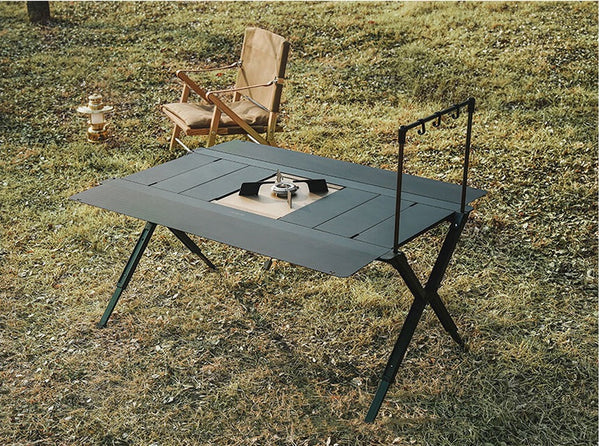 VERNE ( ベルン ) VST MAESTRO Ver2.0 SYSTEM TABLE | テーブル | ファミリーキャンプ | 大型テーブル | 大きめ | アウトドア | キャンプ | BBQ | シンプル | 黒色 | 便利 | 簡単 | 組立 | べるん