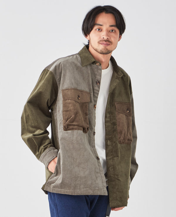 KRIFF MAYER(クリフメイヤー)マルチコーデュロイシャツ MENS アウトドア カジュアル 2315107