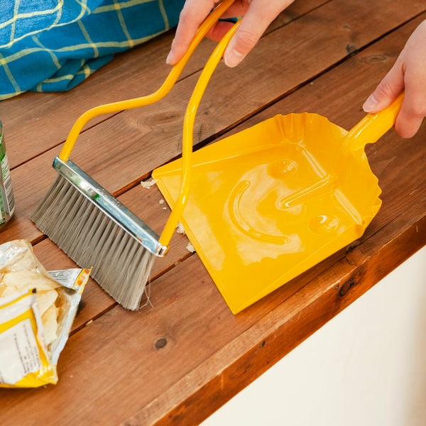 DULTON ( ダルトン ) SON OF SMILLY サン オブ スマイリー | ほうき | ちりとり | セット | 可愛い | 掃除 | 掃除用品 | 掃除グッズ | スチール | 床掃除 | 車掃除 | 玄関 | お庭 | 100-168 | だるとん