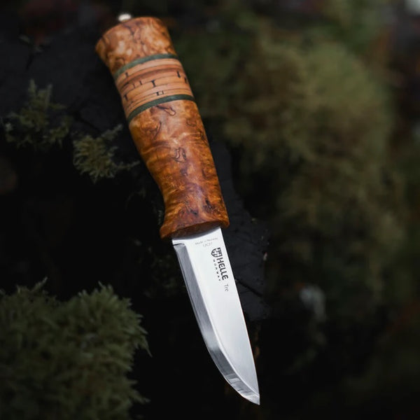 HELLE ( ヘレ ) トゥレ 2025 ジャパン エディション | 日本限定 | 白樺の皮 | ナイフ | 小型ナイフ | キャンプ | アウトドア | ネックナイフシース | ステンレス