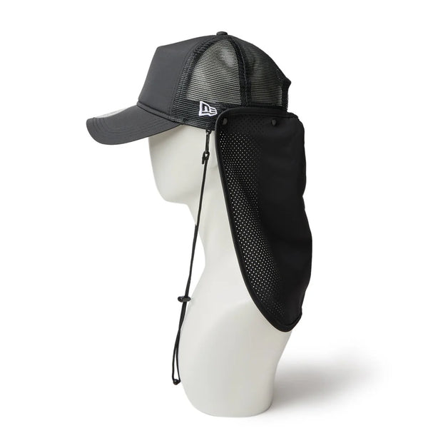 NEW ERA ( ニューエラ ) 9FORTY A-Frame トラッカー サンシェード Utility Collection Tech Surf ブラック | アウトドア | 帽子 | 日よけ | 黒色 | ポリエステル | 撥水 | ユニセックス | 手洗い可 | 14392234 | にゅーえら