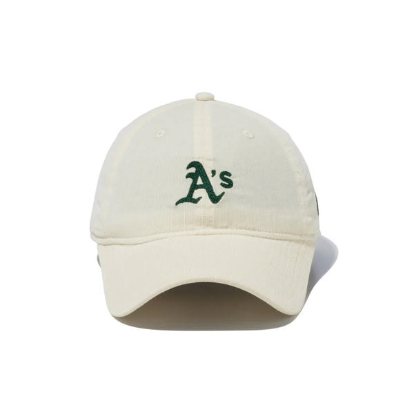 【 SALE 】NEW ERA ( ニューエラ ) 9TWENTY MLB Summer Corduroy オークランド ・ アスレチックス クロームホワイト 帽子 | キャップ | オシャレ | アウトドア | キャンプ | レジャー | 日よけ