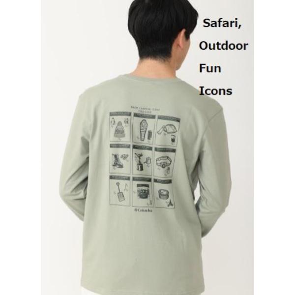 【 SALE 】Columbia ( コロンビア ) エクスプローラーズキャニオンロングスリーブTシャツ シャツ | アウトドア | ヴィンテージ感 | メンズ | 秋服 | コットン | アパレル | ポップ | バックプリント