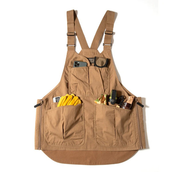 GRIP SWANY ( グリップスワニー ) 【 GSV-04V2 】 FIREPROOF APRON VEST | ベスト | アウトドア | キャンプ | 釣り | レジャー | ウェア | トップス | 収納 | ポケット | エプロン | 2way | ぐりっぷすわにー