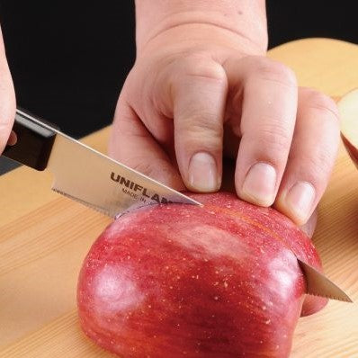 UNIFLAME ( ユニフレーム ) ギザ刃 ペティ | アウトドア | キャンプ | ナイフ | 調理 | 包丁 | 持ち運び | シース付 | 切れ味 | 661819 | キッチンナイフ | ゆにふれーむ