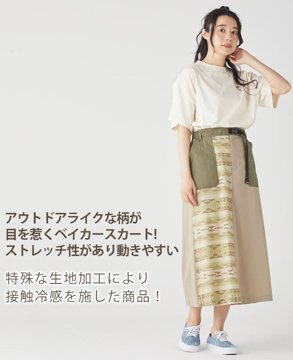 KRIFF MAYER( クリフメイヤー )総柄クライミングベイカースカート LADYS 2255115L