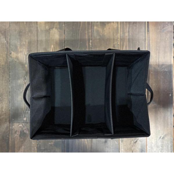 5050WORKSHOP ( フィフティフィフティワークショップ ) FOLDING BOXBAG 30L / 60L | 収納ケース | 積み重ね | 折りたたみ | ブラック | シンプル | アウトドア | レジャー | キャンプ | 整理 | 小物整理 | 車内 | 便利 | 防水 | 仕切り | 幅調整
